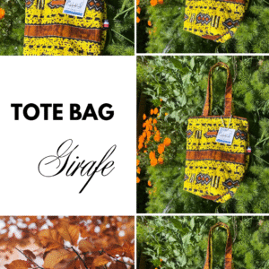 Tote Bag  AFRIQUE Pliable & Doublé — Pratique et Élégant