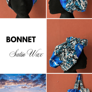 Bonnet OCÉAN Wrap Satin Wax à Sangle — Style & Protection